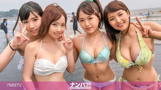 200GANA-1815 【大乱交!海ナンパ!】ナンパ待ち!?なビキニJD4人組 VS 百戦錬磨のナンパ師4人組!戦いの場はビーチからホテルへ…いざ!暑さ忘れる乱交8Pセックス大合戦!!