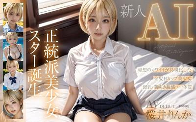 AIFOCS-002 [新人AI]東正教美麗的女孩明星出生金發女郎hcup rinka sakurai