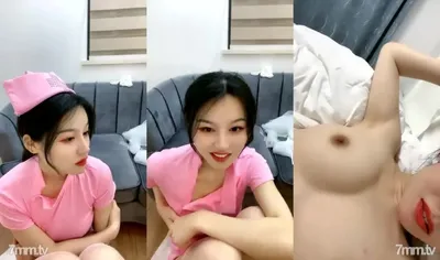 白網タイツのナース 真っ赤な唇の新人 細いウエストと巨乳の美女 揉み揉み 濡れた身体の誘惑 マンコを折る